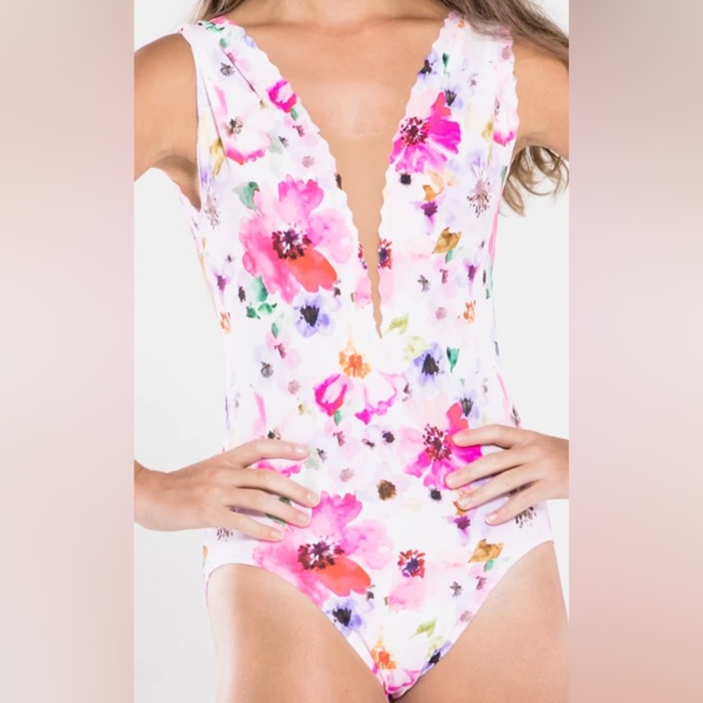 Blue Water Dance Wear Flowered Ballet Leotard🌸